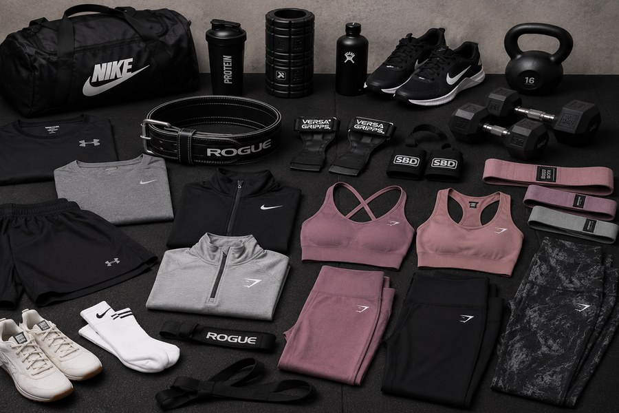 Used gym clothes and equipment for sale